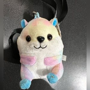 NWT belly buddies plushy plush necklace collectible tie-dye lanyard